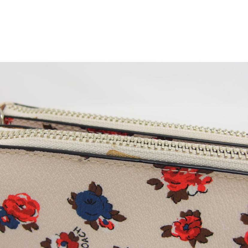 COACH コーチ PVC レザー ポシェット/フローラルプリント/ショルダーバッグ/F57628//A17**/ABランク/04