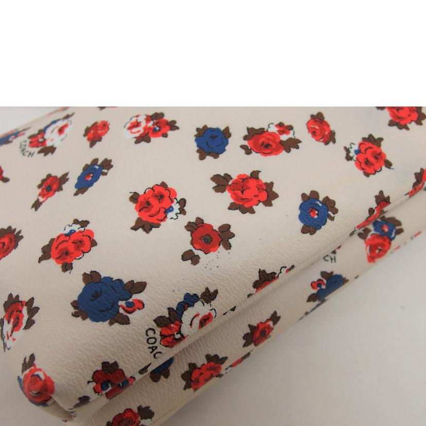 COACH コーチ PVC レザー ポシェット/フローラルプリント/ショルダーバッグ/F57628//A17**/ABランク/04