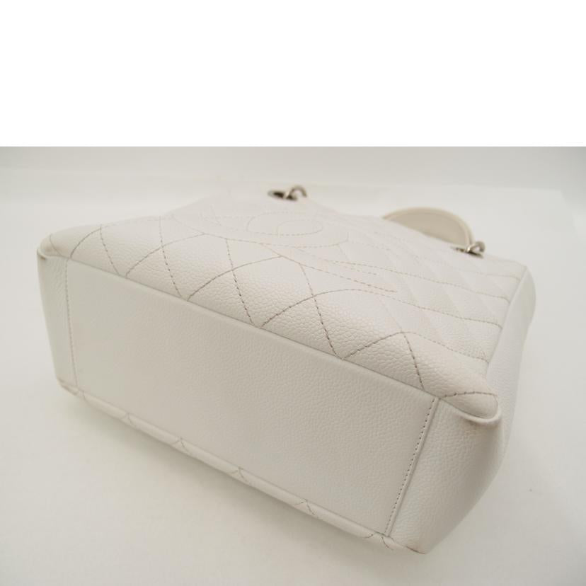 CHANEL シャネル ハンドバック ショルダーバッグ 肩掛け 白 レディース/キャビアスキン・マトラッセチェーントート/ホワイト/A50994//147*****/ABランク/69