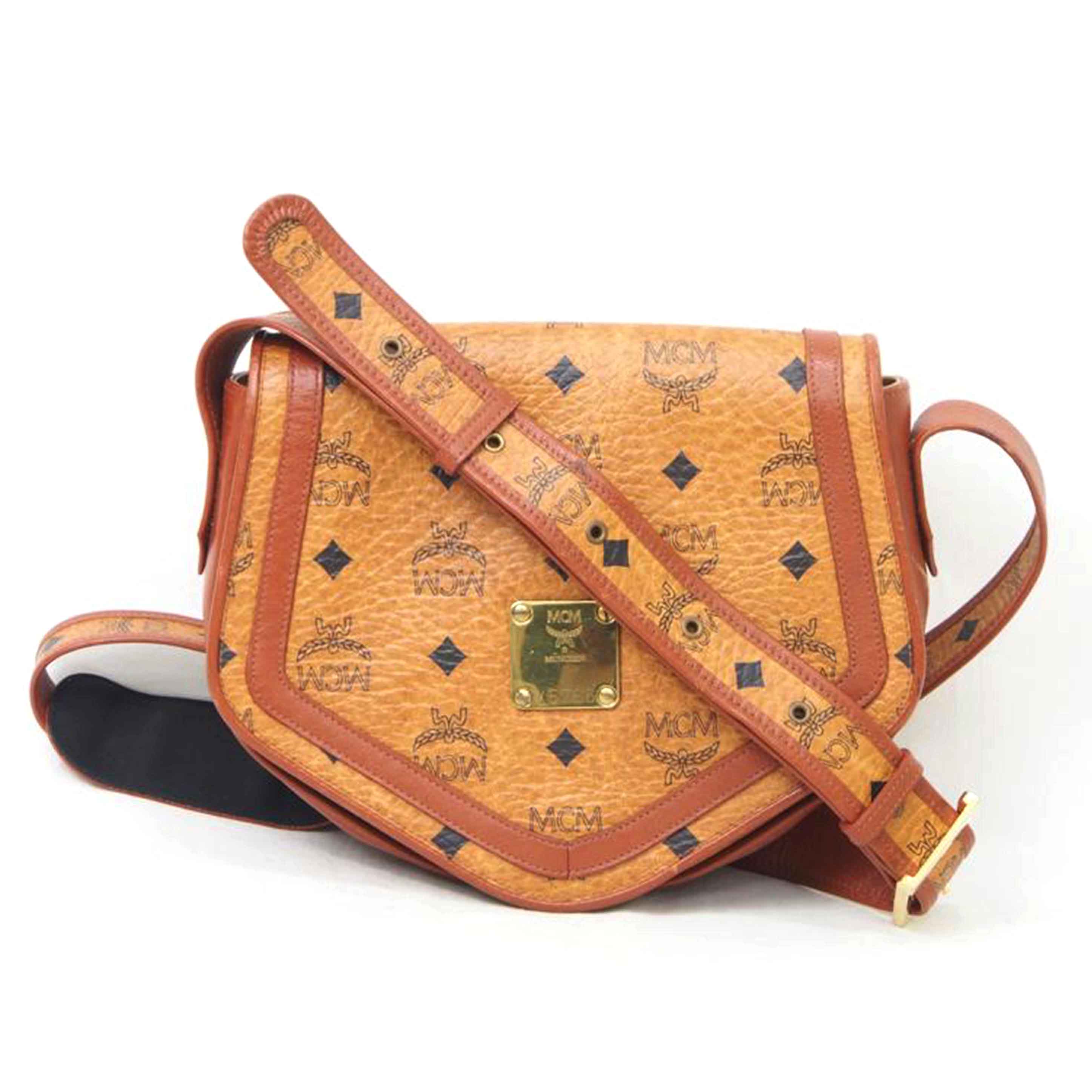 MCM エムシーエム/ロゴグラム/ヴィセトス/斜め掛けショルダー/X5766//Bランク/78