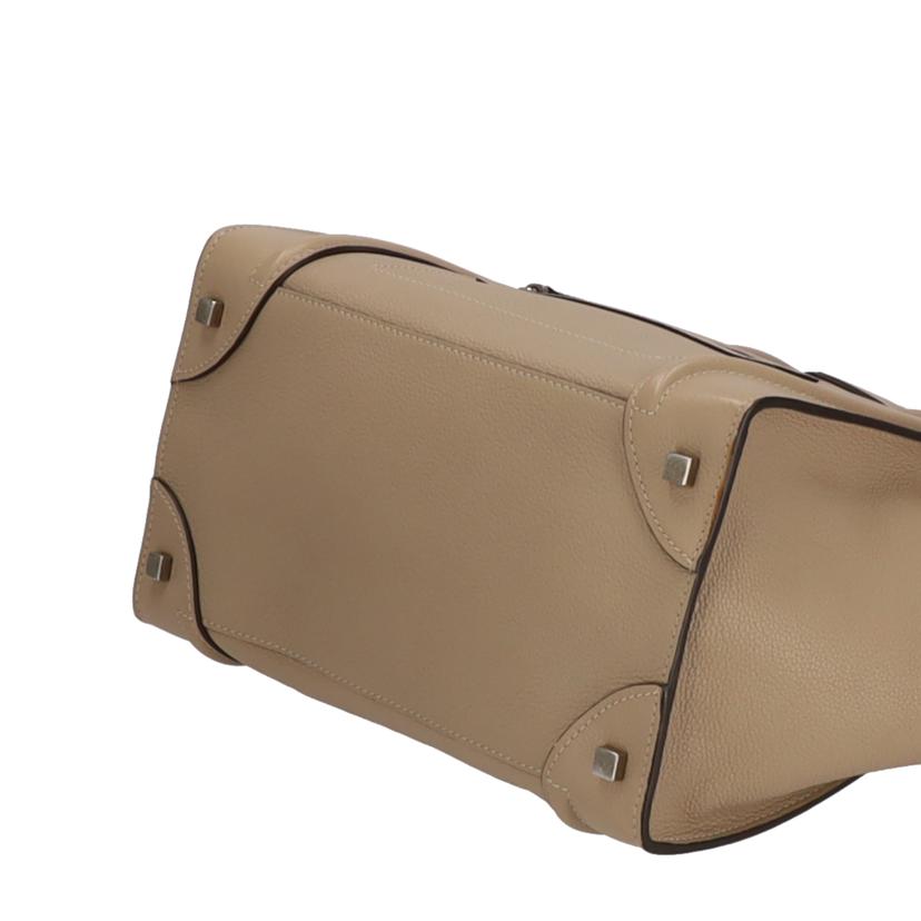 CELINE セリーヌ/ラゲージ ミニショッパー レザー/ベージュ/F-AT-0133//F-M******/Aランク/01