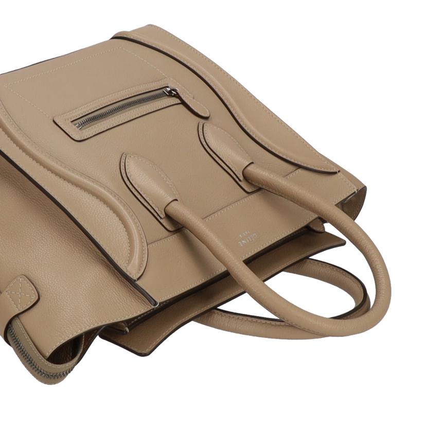 CELINE セリーヌ/ラゲージ ミニショッパー レザー/ベージュ/F-AT-0133//F-M******/Aランク/01