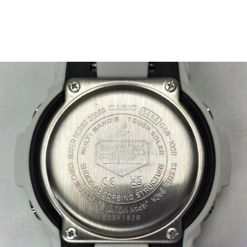 CASIO/ソーラ電波時計ワールドタイム/GAW-100B//Aランク/52