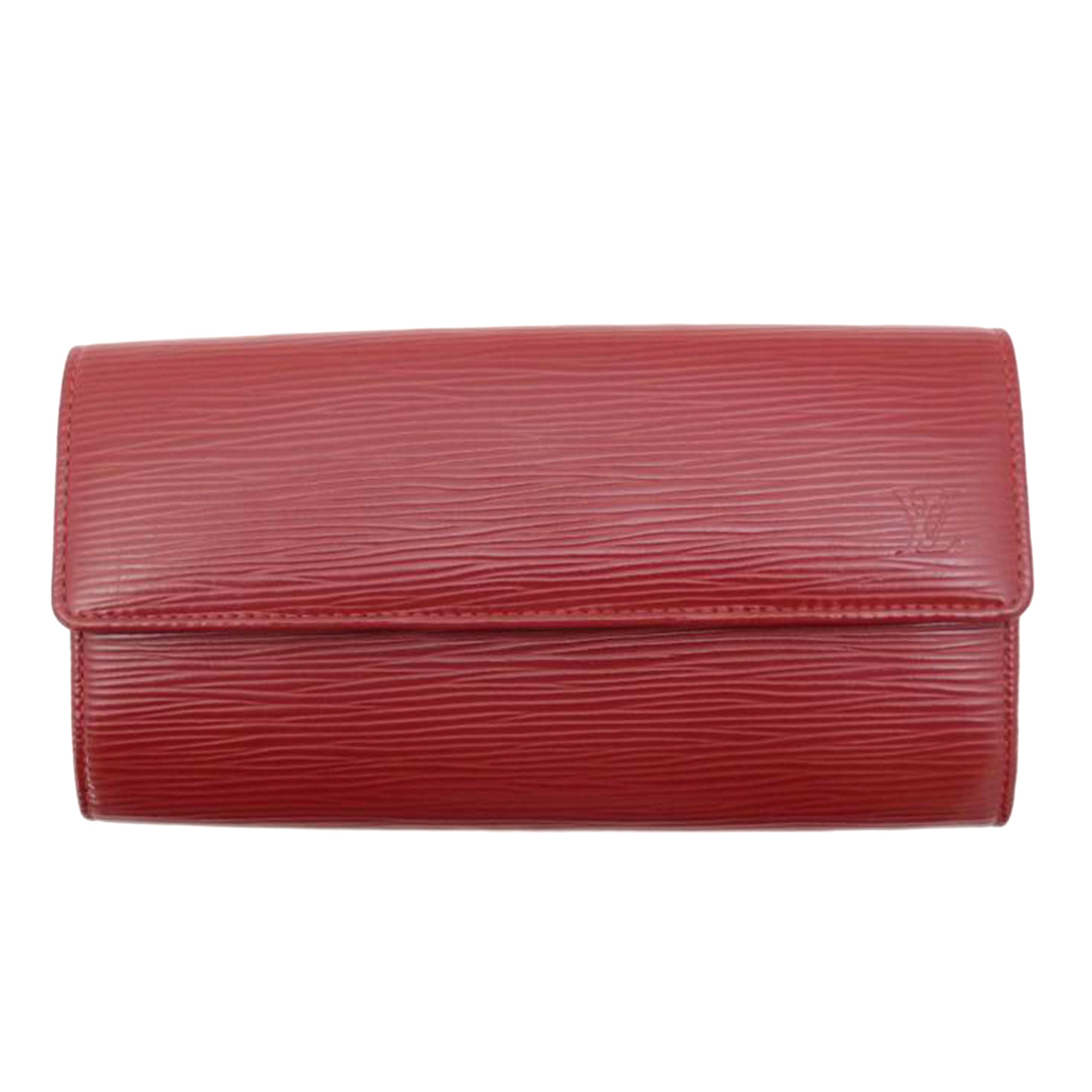 LOUIS VUITTON ルイ・ヴィトン 長財布 二つ折り 赤 レディース/ポルトフォイユ・サラ/エピ/ルビー/M6374M//CA3180/ABランク/69