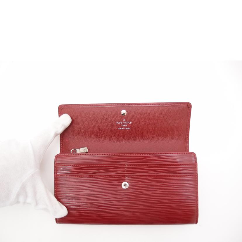 LOUIS VUITTON ルイ・ヴィトン 長財布 二つ折り 赤 レディース/ポルトフォイユ・サラ/エピ/ルビー/M6374M//CA3180/ABランク/69