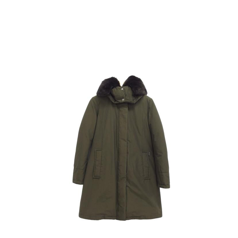 WOOLRICH ウールリッチ ジョンアンドブレス ラビットファー ジップアップ/フード付きファーダウンジャケット/カーキ/1702094//ABランク/04
