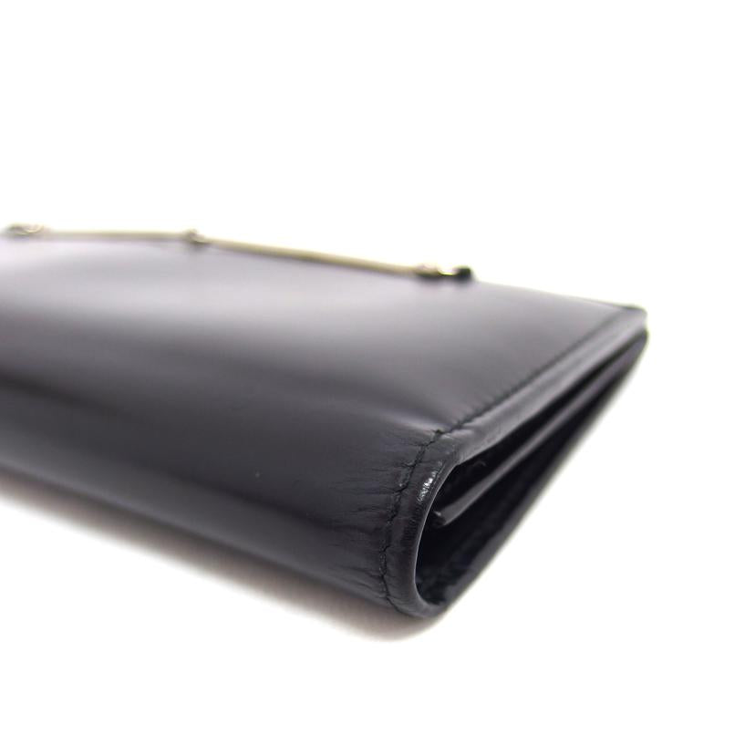 GUCCI グッチ/エナメルレザー/二つ折り長財布/ブラック/035・0416//187***/Bランク/04