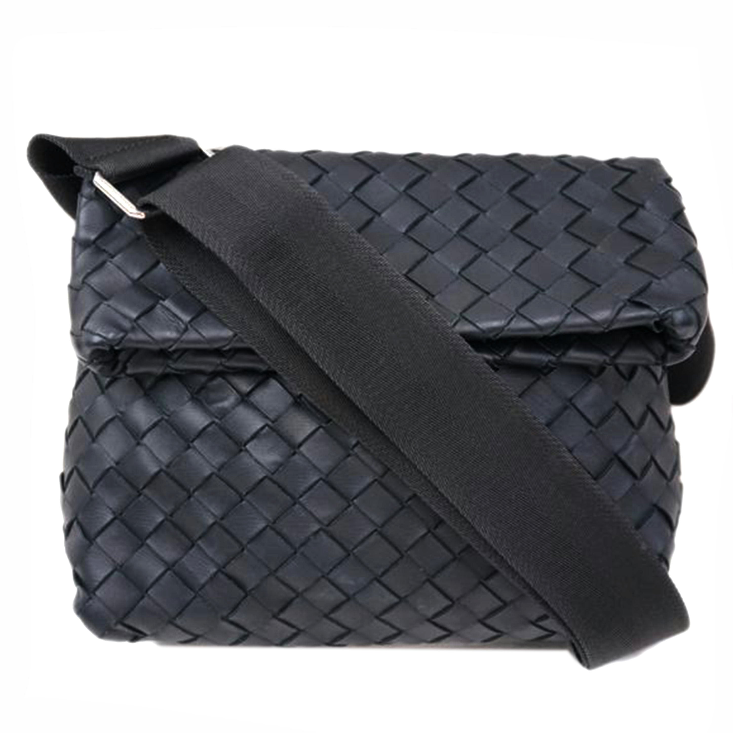 人気✨ボッテガヴェネタ ウエストバッグ イントレチャート ブラック BOTTEGA VENETA（ボッテガ・ヴェネタ） レア美品 ボッテガ ヴェネタ