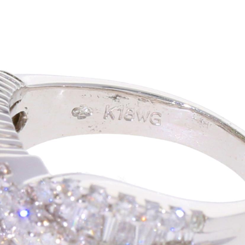 /K18WGダイヤリング1.21/#9/074-01//Aランク/75