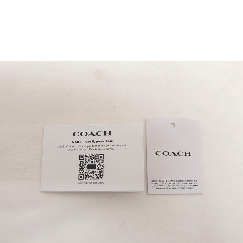 COACH コーチ 財布 レザー PVC ブラウン×レッド/シグネチャー/三つ折りコンパクトウォレット/CE930//H22**/Aランク/04