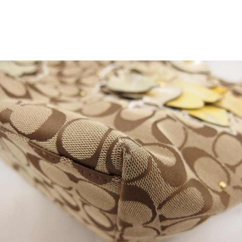 COACH コーチ /シグネチャー/フローラルアップリケ/トートバッグ/F16276//M10**/Bランク/04