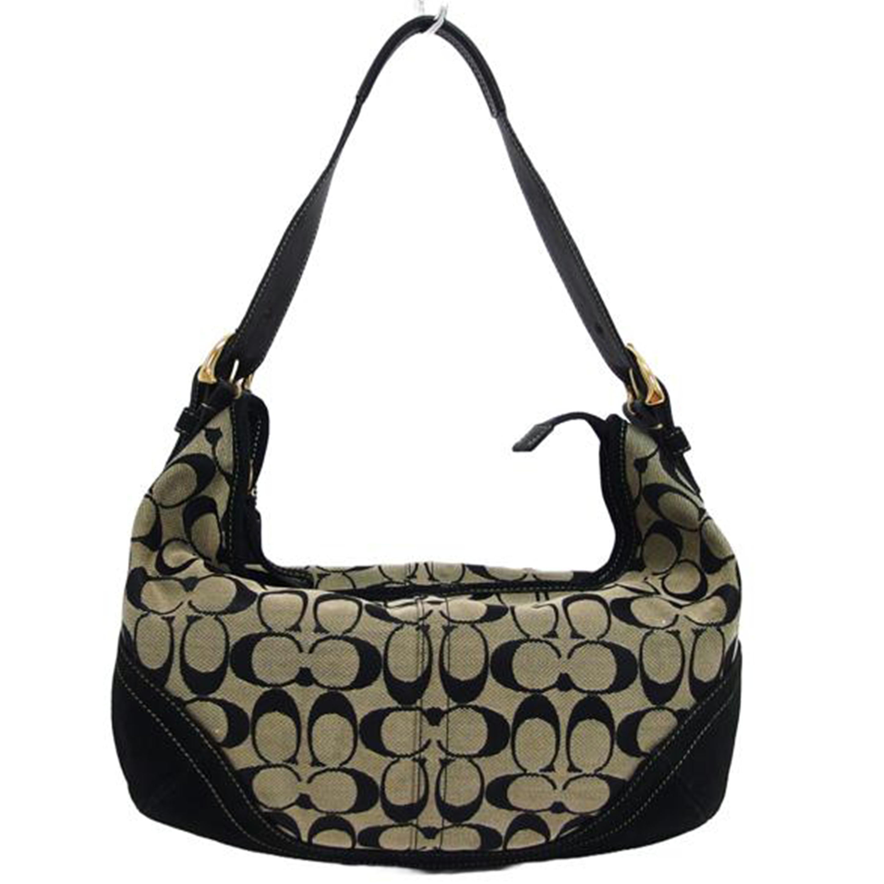 COACH コーチ /シグネチャー/ワンショルダーバッグ/キャンバス×スエード/9527//D3J/Bランク/04