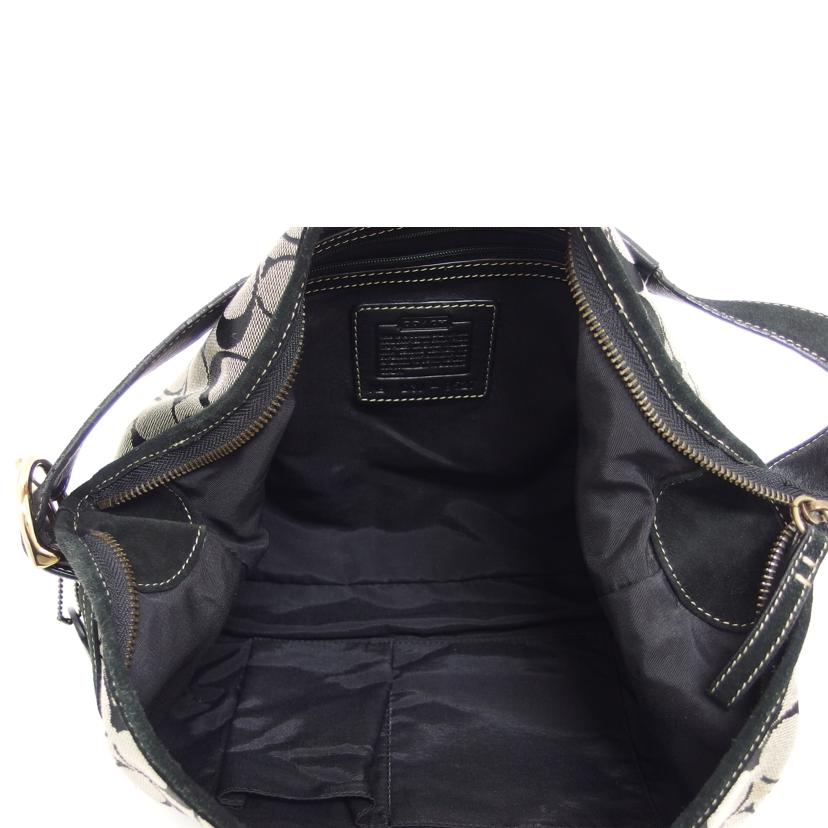 COACH コーチ /シグネチャー/ワンショルダーバッグ/キャンバス×スエード/9527//D3J/Bランク/04