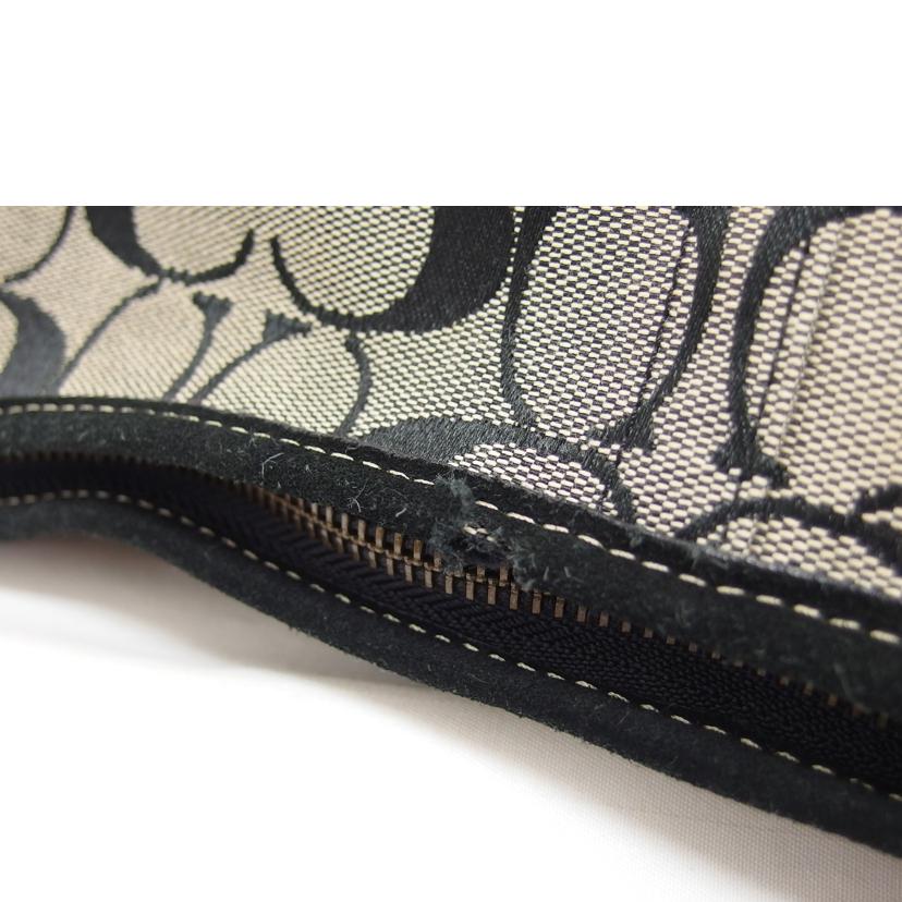 COACH コーチ /シグネチャー/ワンショルダーバッグ/キャンバス×スエード/9527//D3J/Bランク/04