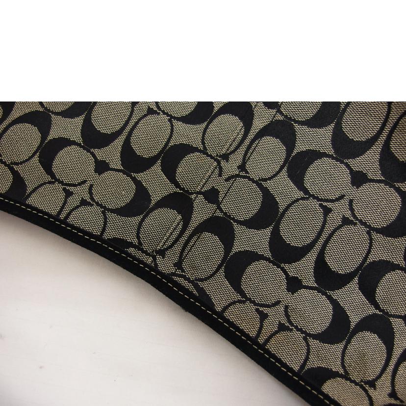 COACH コーチ /シグネチャー/ワンショルダーバッグ/キャンバス×スエード/9527//D3J/Bランク/04