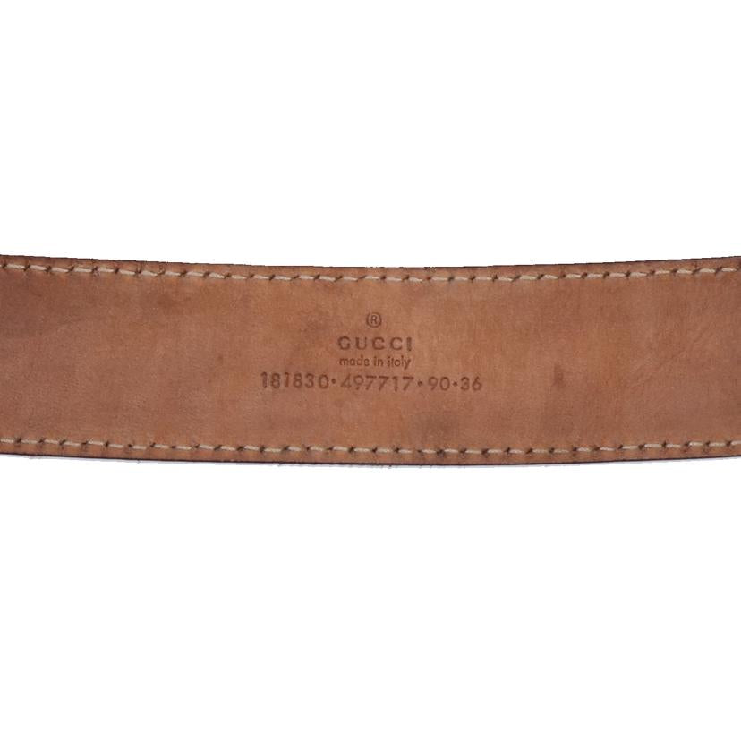 GUCCI グッチ/GGスプリーム ロゴバックル レザー ベルト/181830//497*********/Bランク/01