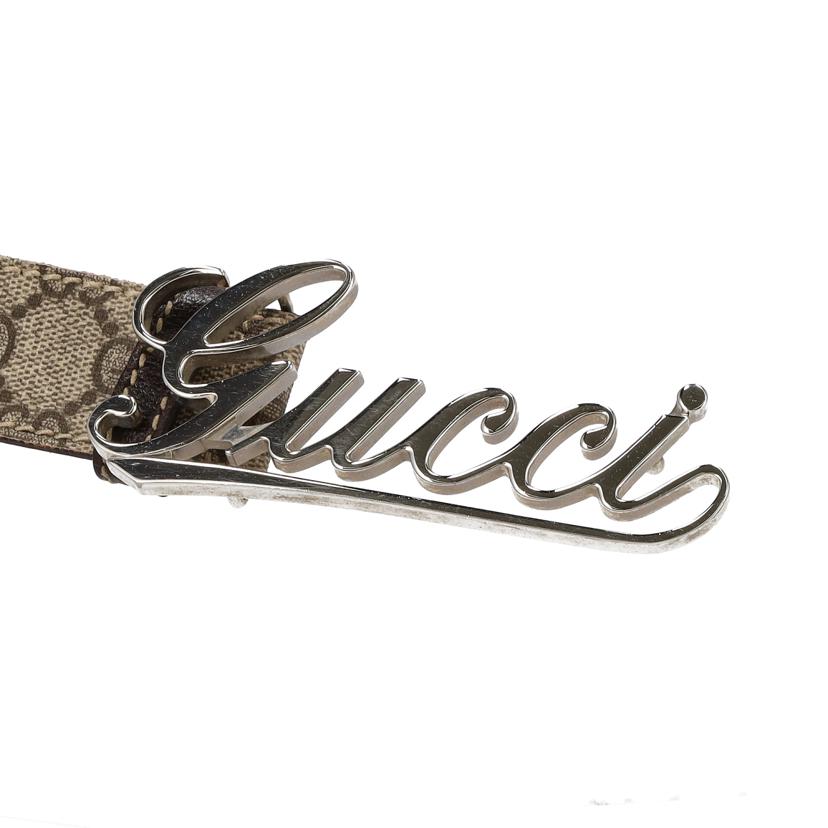 GUCCI グッチ/GGスプリーム ロゴバックル レザー ベルト/181830//497*********/Bランク/01