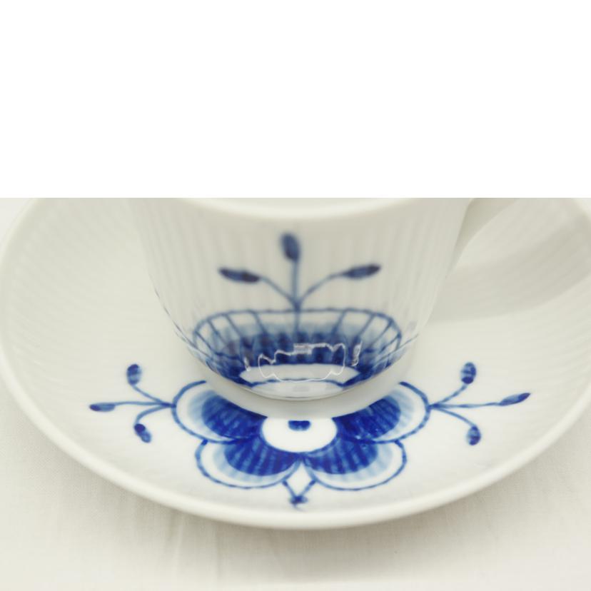 ROYAL COPENHAGEN ロイヤルコペンハーゲン/ブルーフルーテッド メガ ハイハンドルカップ&ソーサー2客セット//ABランク/05