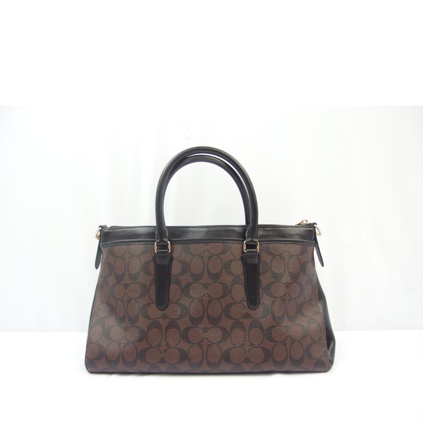 COACH コーチ/ラグジュアリーシグネチャーモルガンサッチェル/2way/F34617//E1593/Aランク/83