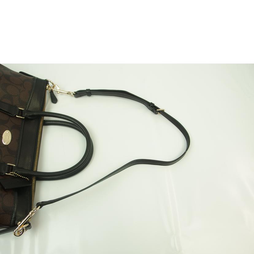 COACH コーチ/ラグジュアリーシグネチャーモルガンサッチェル/2way/F34617//E1593/Aランク/83
