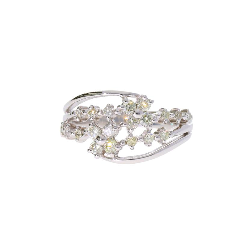 /K18WGダイヤリング0.50ct/#14/153-06//Aランク/75