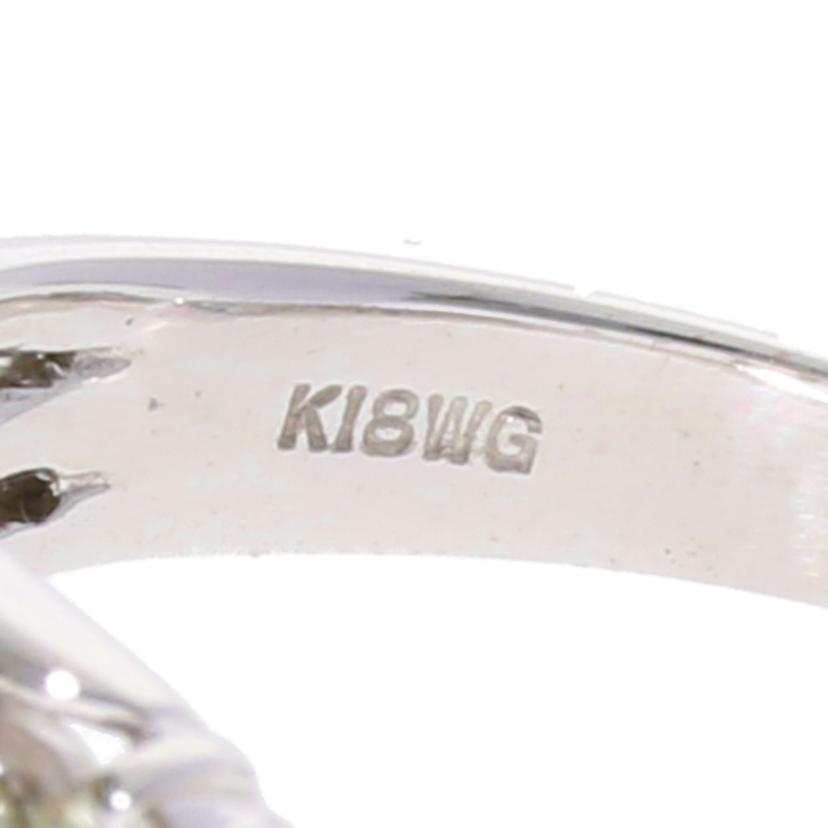 /K18WGダイヤリング0.50ct/#14/153-06//Aランク/75