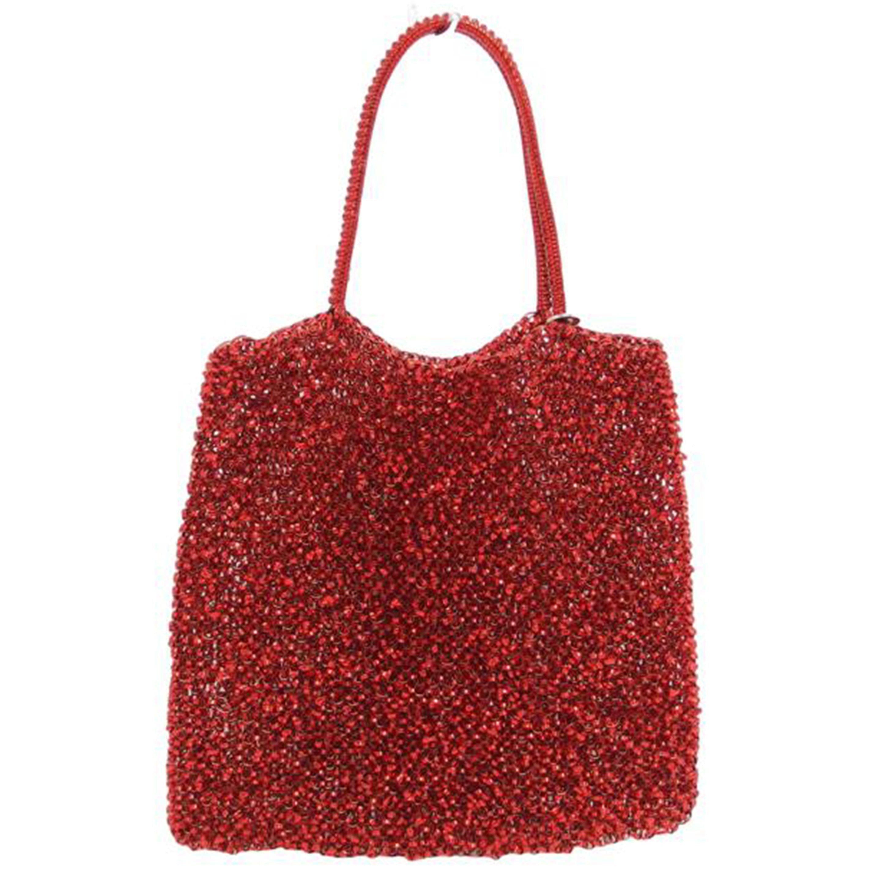 ANTEPRIMA アンテプリマ トートバッグ/ワイヤーハンドバッグ/レッド//ABランク/04