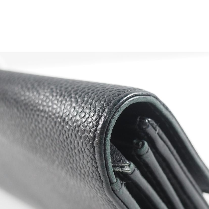 CHANEL シャネル/ココマーク キャビアスキン 長財布/A50070//18648939/Cランク/79