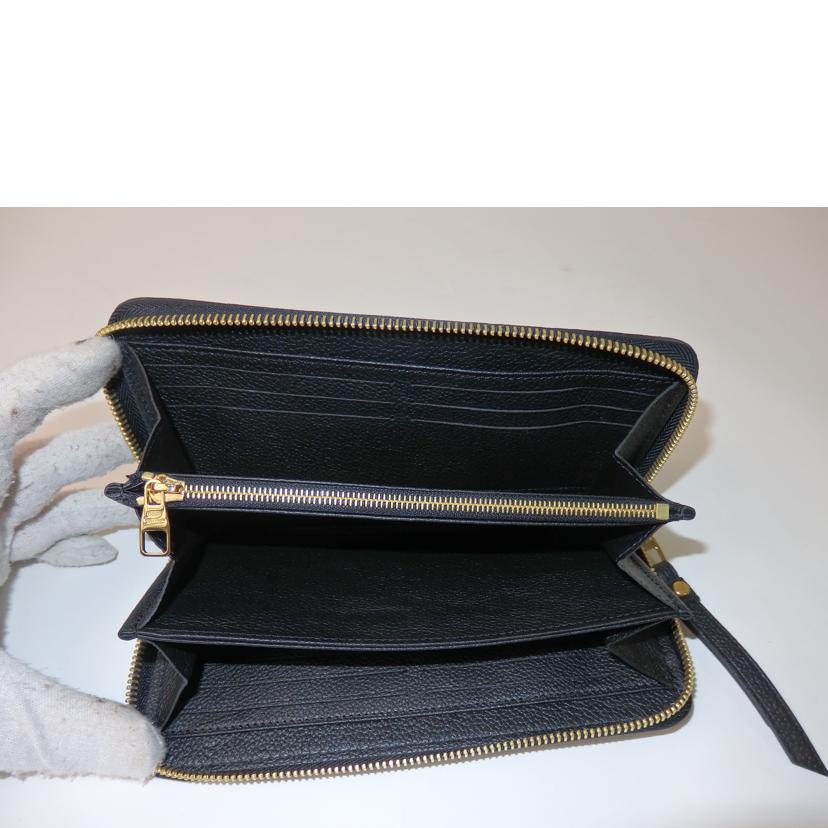 LV ルイヴィトン/ジッピーウォレット/モノグラム・アンプラント/ノワール/M60571//FRIDタグ/Aランク/84