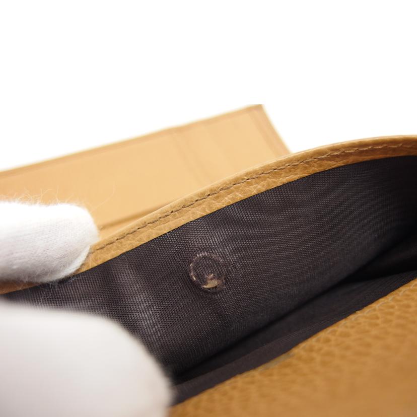 GUCCI グッチ ミディアムウォレット/レザー三つ折り財布/キャメル/346057//525***/Bランク/04