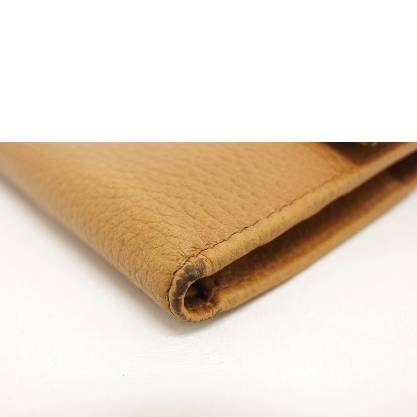 GUCCI グッチ ミディアムウォレット/レザー三つ折り財布/キャメル/346057//525***/Bランク/04