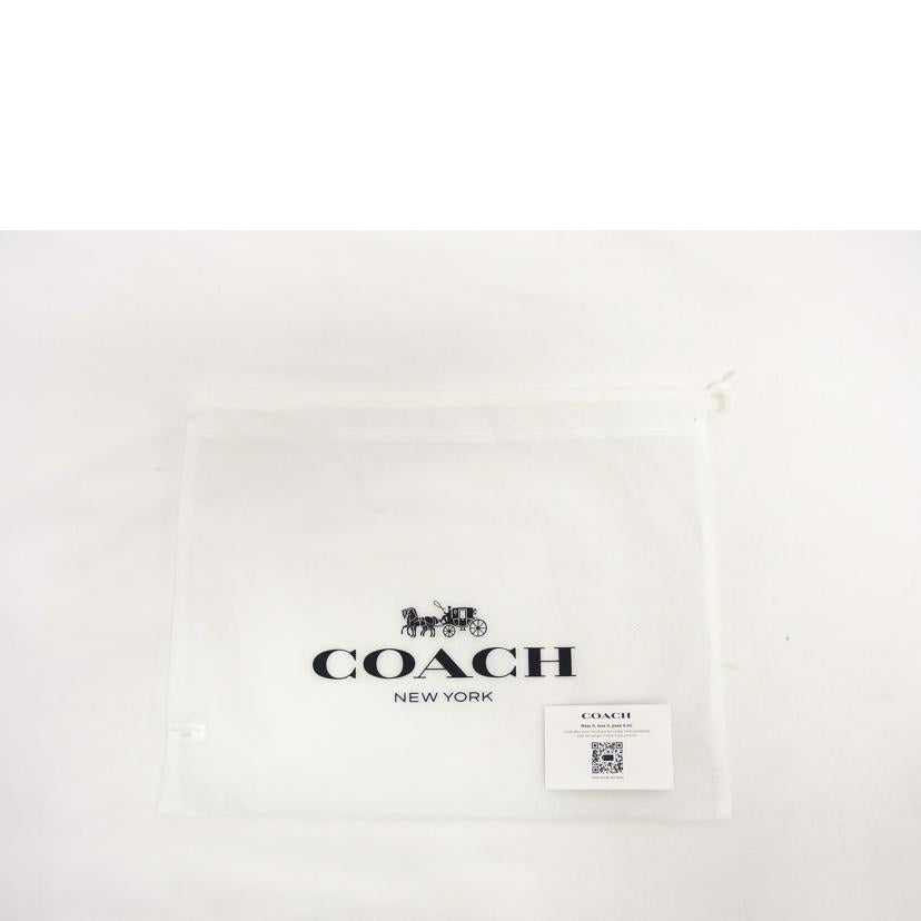COACH コーチ PVC レザー ショルダーウォレット ブラウン ブラック/シグネチャー/クラッチショルダーバッグ/ダークブラウン/3036//H22**/Aランク/04