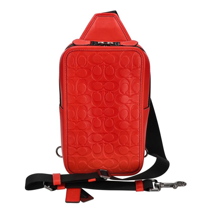 COACH コーチ バッグ ブランドバッグ ショルダーバッグ斜め掛け 肩掛け ウエストバッグ レザー メンズ レッド 赤/サリバンカーフレザーボディバッグ/C9869//C2244/ABランク/75