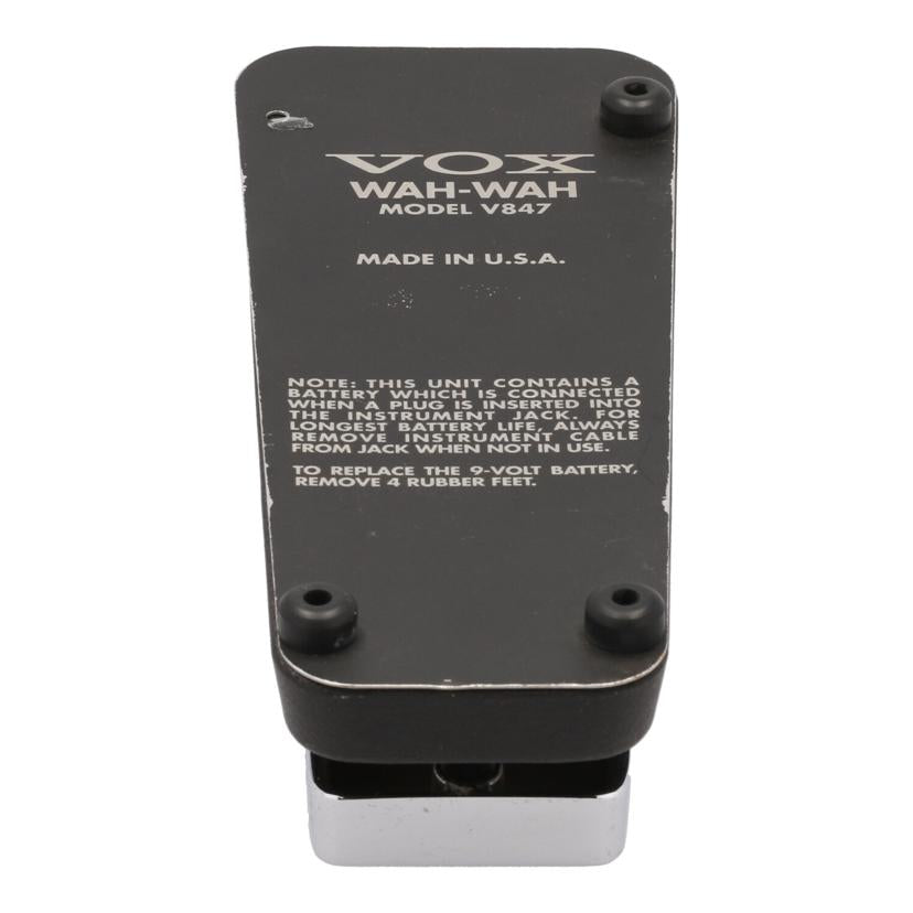 VOX ヴォックス/ワウペダル/V847 made in USA//-/Cランク/62
