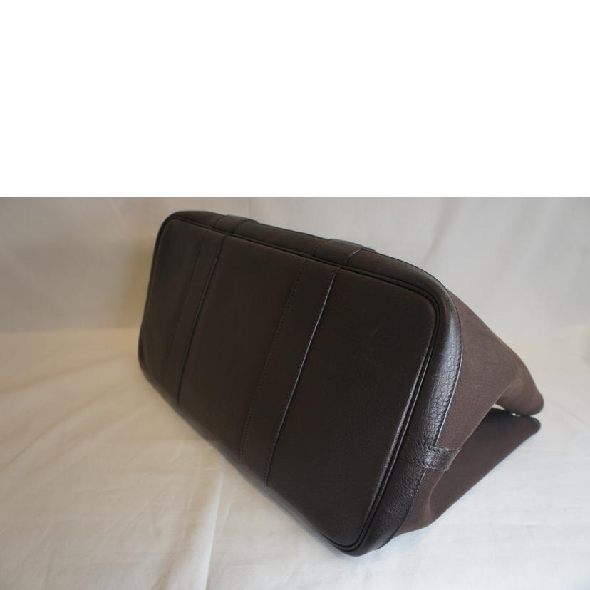 HERMES エルメス/ガーデンパーティ/トワルオフィシエ/ダークブラウン//□H/Bランク/92