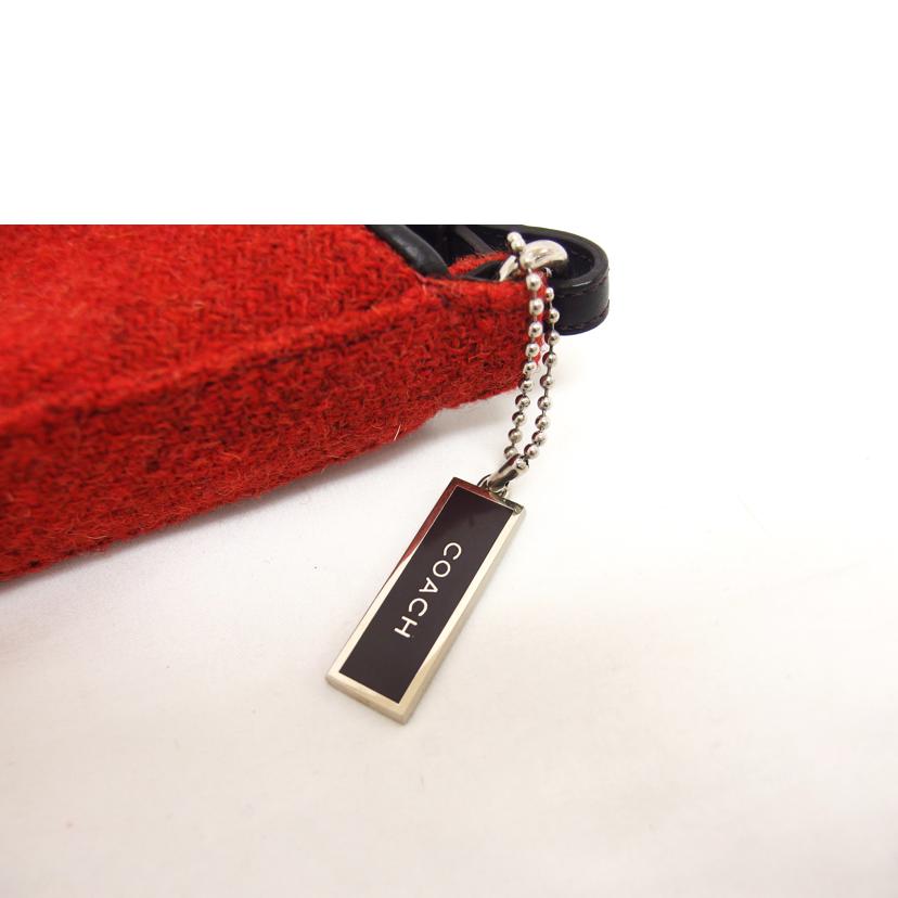 COACH コーチ ハンドバッグ レザー/ツイード/ワンショルダーバッグ/バーミリオン/8125//F0K/ABランク/04