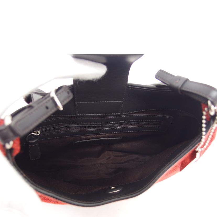 COACH コーチ ハンドバッグ レザー/ツイード/ワンショルダーバッグ/バーミリオン/8125//F0K/ABランク/04