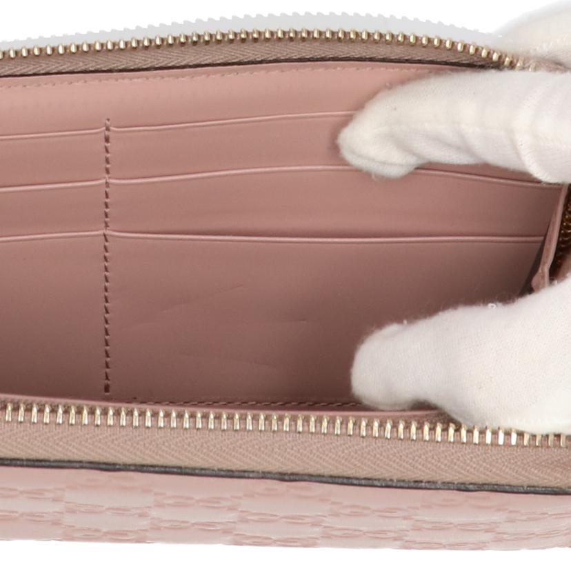 GUCCI グッチ/グッチシマGGリボンレザーラウンドファスナー/388680//2091/ABランク/75