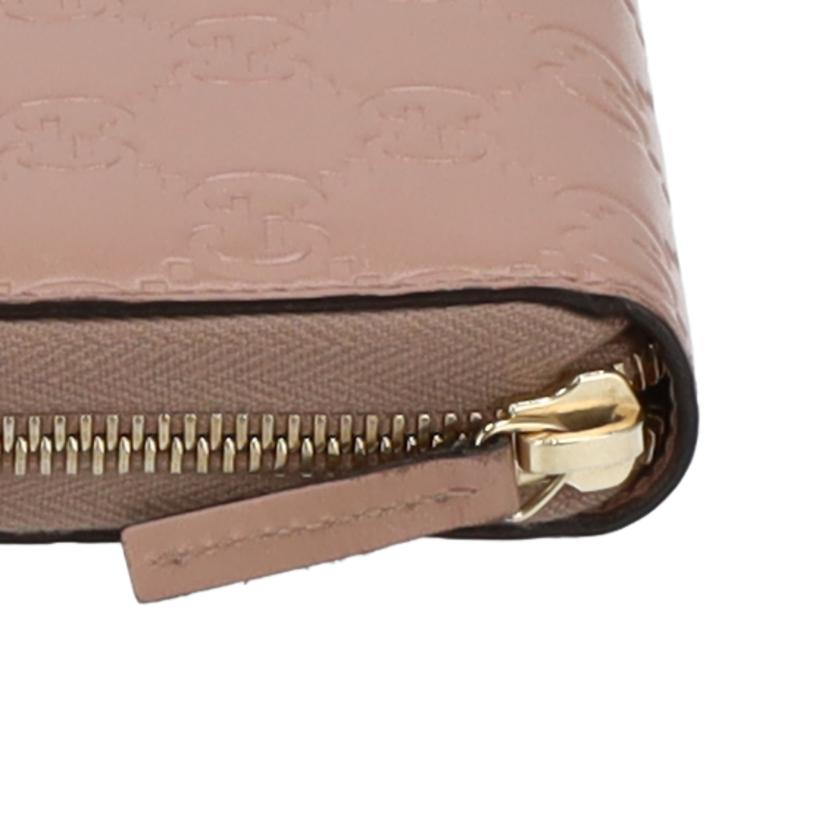 GUCCI グッチ/グッチシマGGリボンレザーラウンドファスナー/388680//2091/ABランク/75