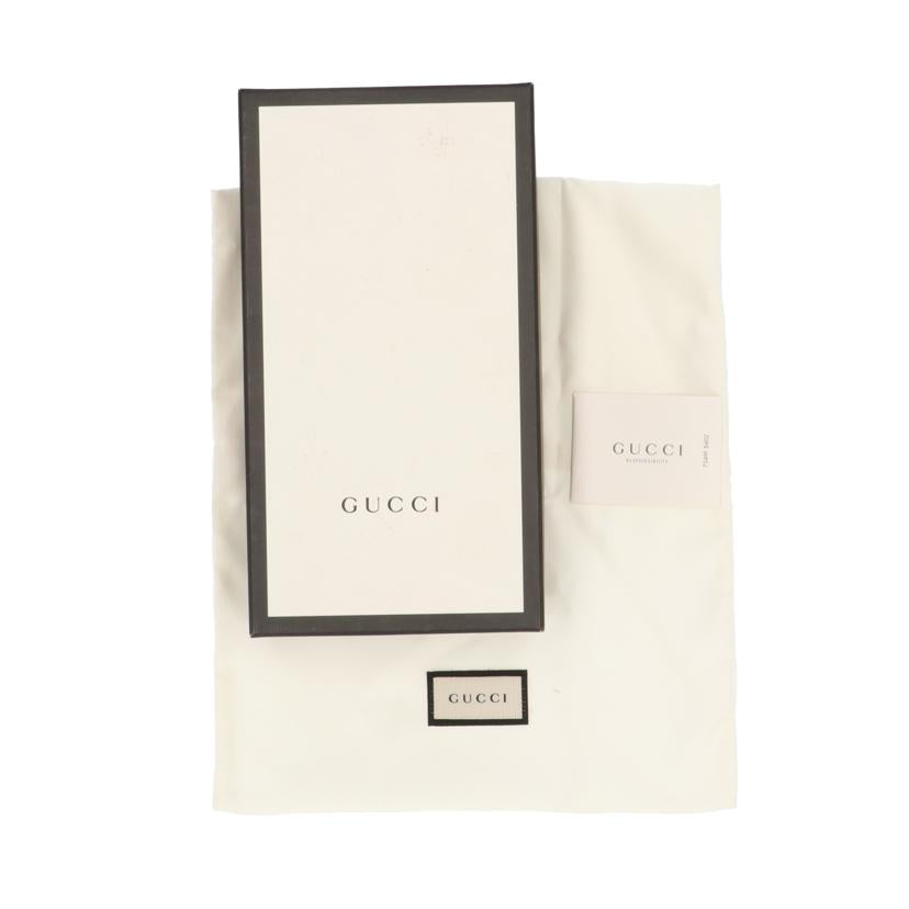 GUCCI グッチ/グッチシマGGリボンレザーラウンドファスナー/388680//2091/ABランク/75