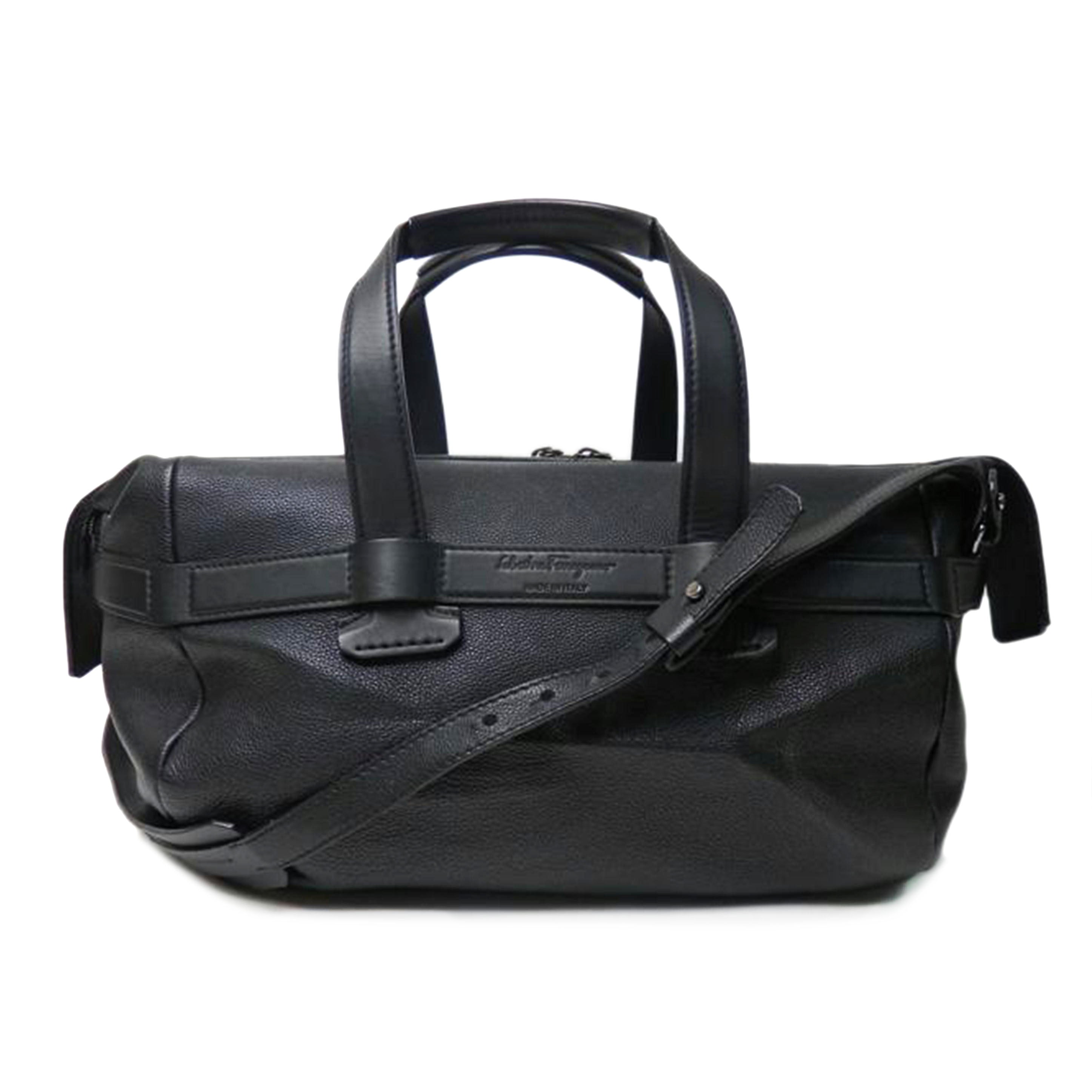 Ferragamo サルバトーレ・フェラガモ/レザー2wayボストンバッグ/黒/24-9321//Bランク/84