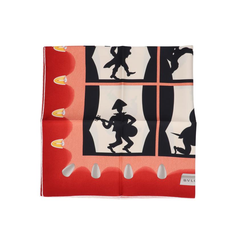 ブルガリ/BVRGARIシルクスカーフ未使用完品//Sランク/75