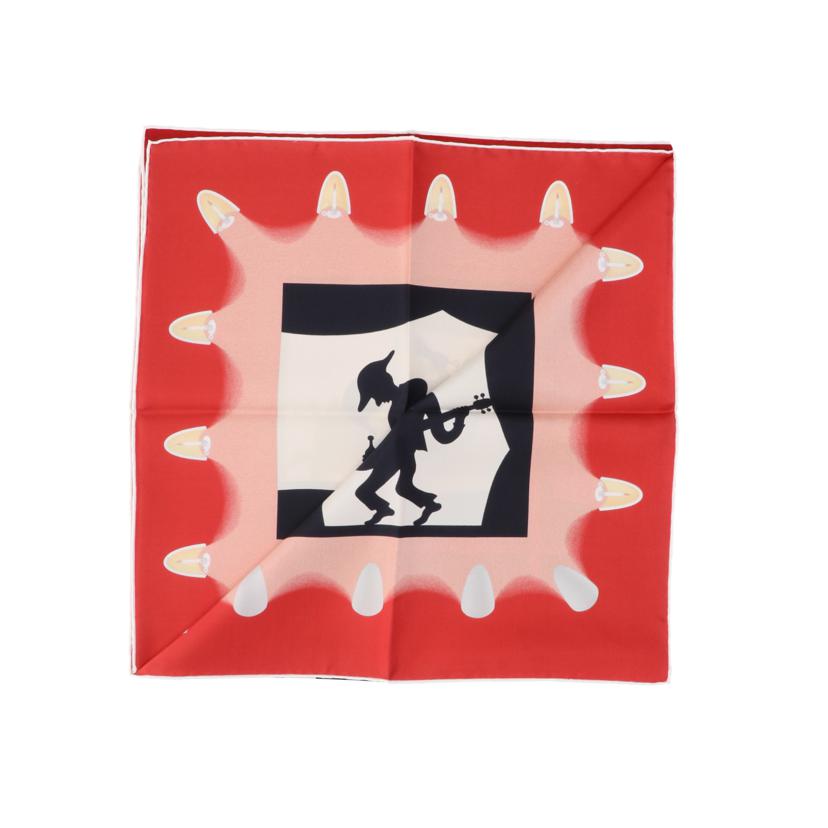 ブルガリ/BVRGARIシルクスカーフ未使用完品//Sランク/75