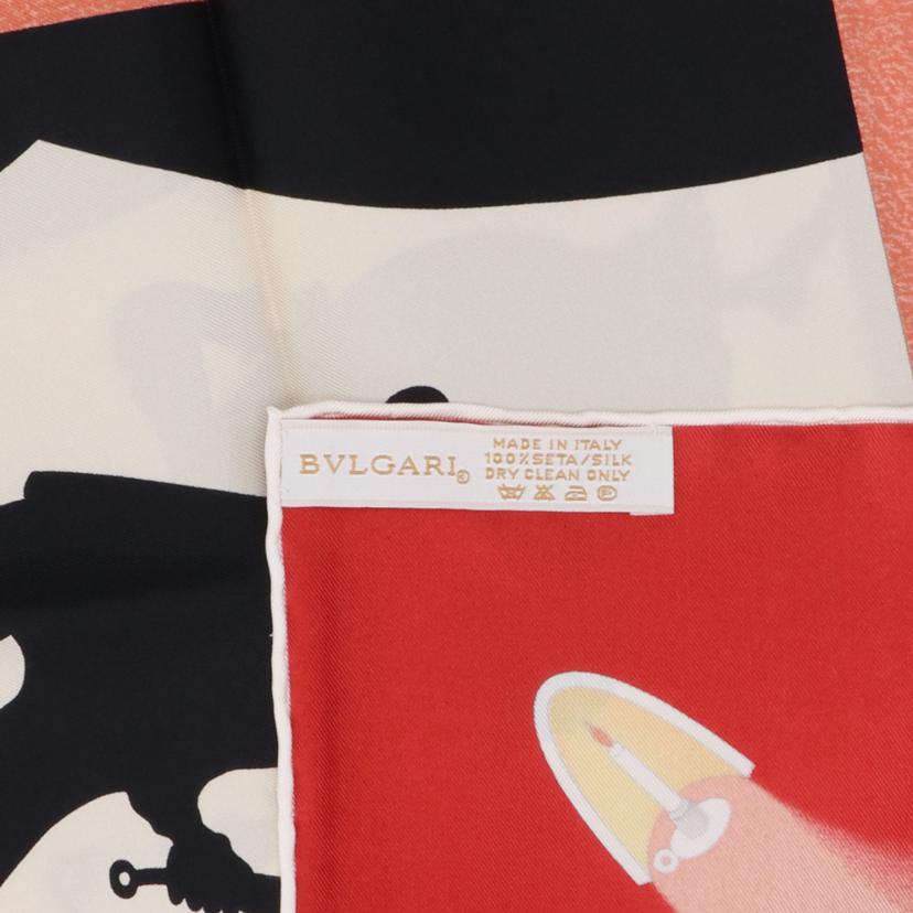 ブルガリ/BVRGARIシルクスカーフ未使用完品//Sランク/75