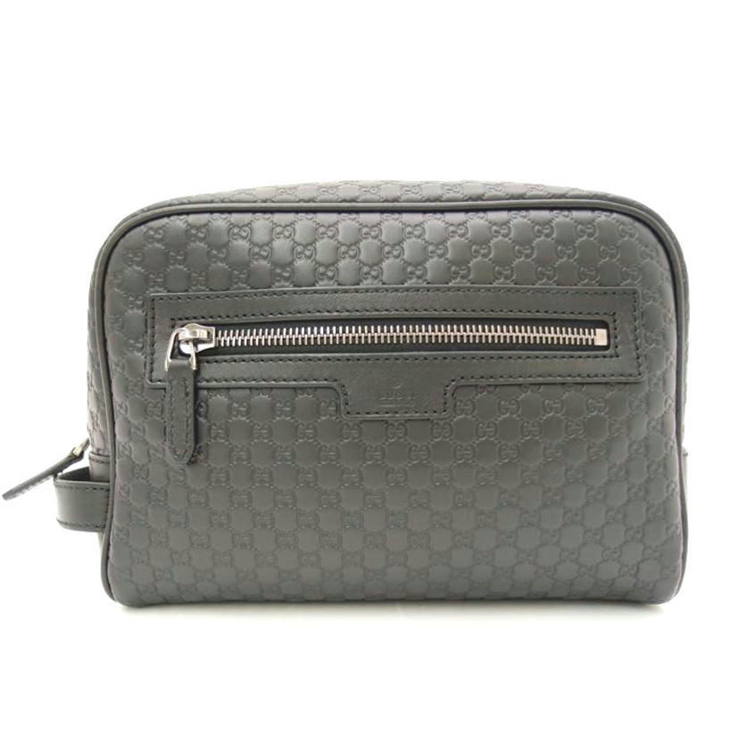 GUCCI グッチ セカンドバッグ メンズ/マイクログッチシマ・レザークラッチ/ブラック/419775//622011/SAランク/69