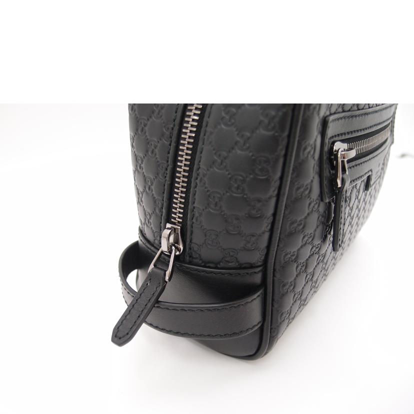 GUCCI グッチ セカンドバッグ メンズ/マイクログッチシマ・レザークラッチ/ブラック/419775//622011/SAランク/69