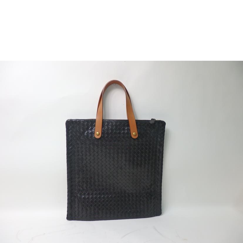 BOTTEGA VENETA ボッテガ・ヴェネタ/トートバッグ/イントレチャート/黒×茶/210316 VIDE4 1088//EPEV 2008 4192 A/ABランク/84