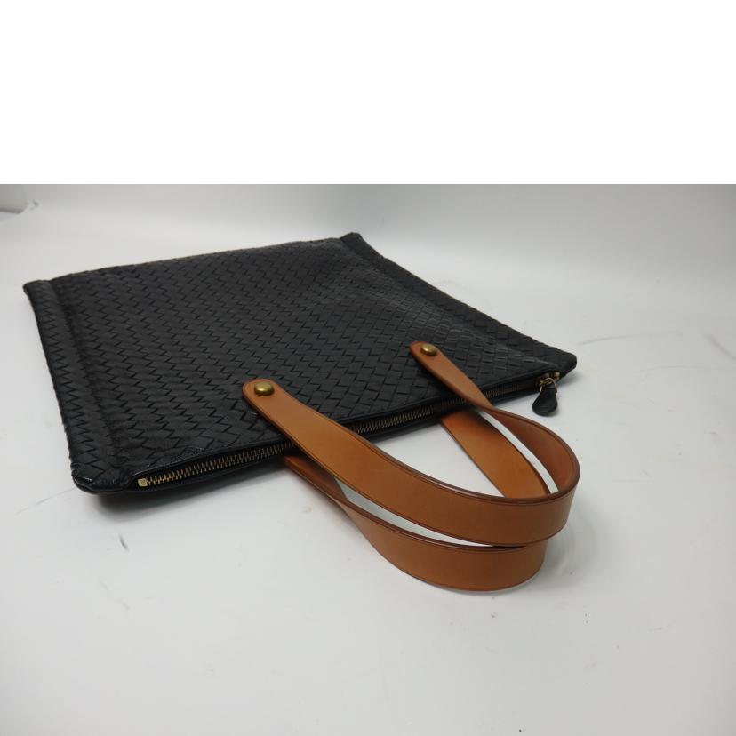 BOTTEGA VENETA ボッテガ・ヴェネタ/トートバッグ/イントレチャート/黒×茶/210316 VIDE4 1088//EPEV 2008 4192 A/ABランク/84