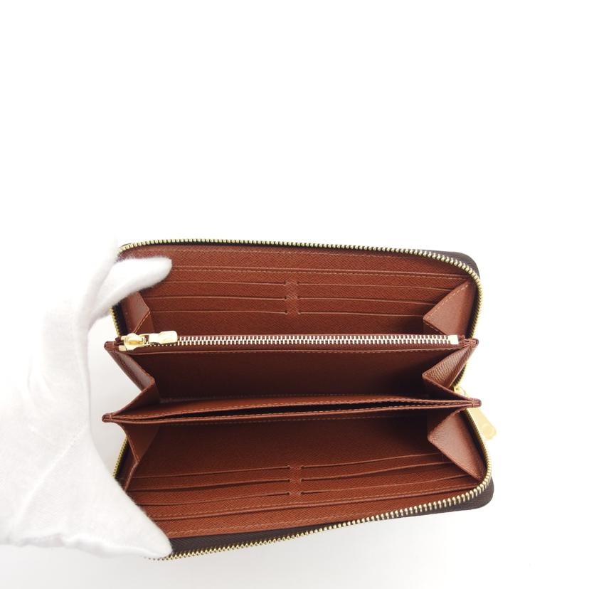 LV ルイ・ヴィトン LOUIS VUITTON 長財布 ラウンドファスナー ブラウン/ジッピー・ウォレット/モノグラム/M42616//ICチ***/Aランク/04