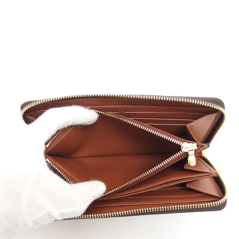 LV ルイ・ヴィトン LOUIS VUITTON 長財布 ラウンドファスナー ブラウン/ジッピー・ウォレット/モノグラム/M42616//ICチ***/Aランク/04